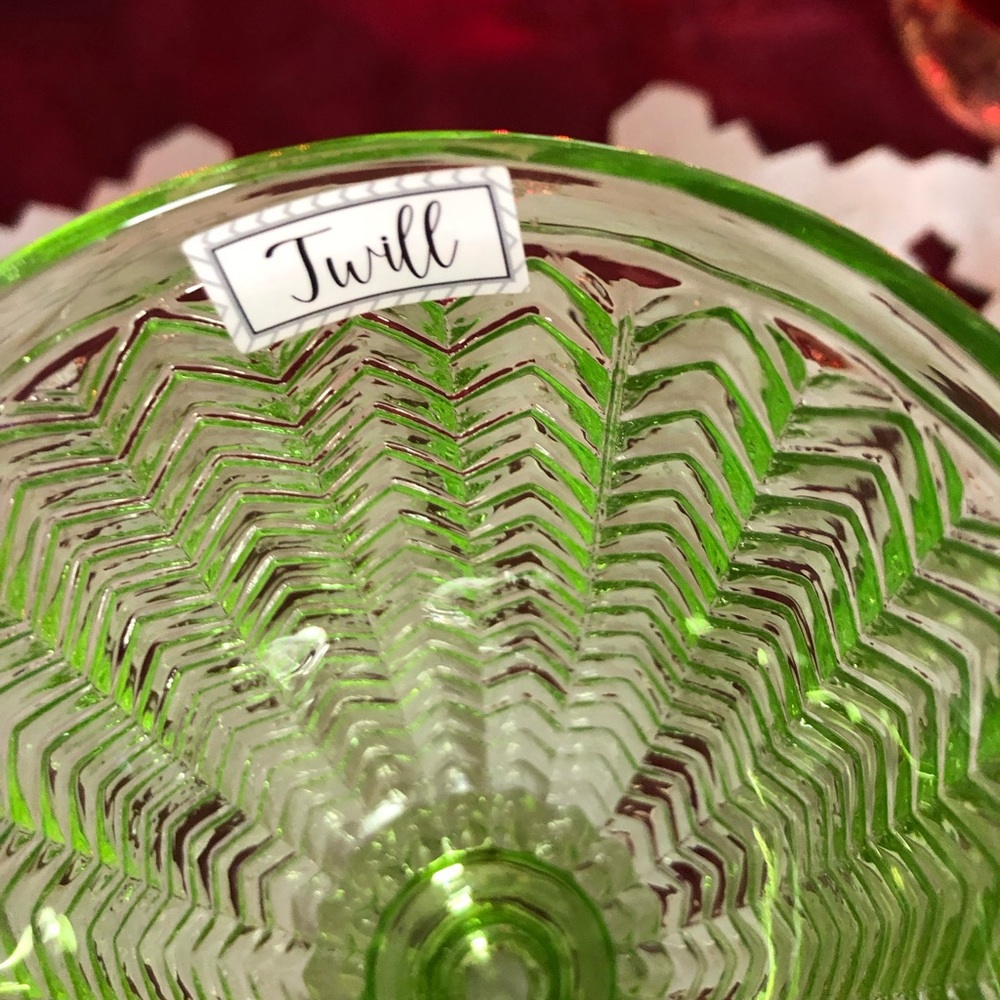 VTG Godinger Twill Emerald Wine goblets - Picture 4 of 7